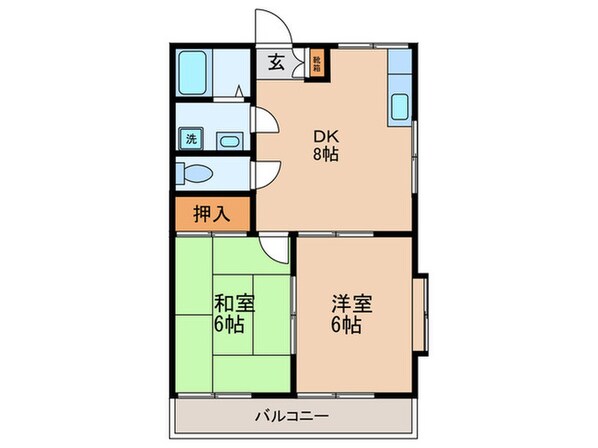 フラワ―ハウスの物件間取画像